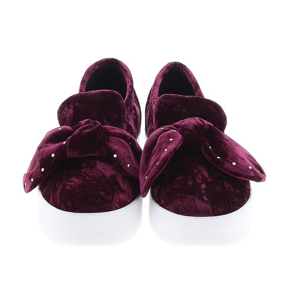 REBECCA MINKOFF Acai Velvet Stacey Studded Platform Slip-On Shoes sz 10 Women's - Picture 15 of 16